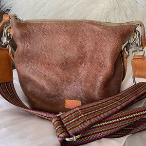 Crossbody Consuela brown leather